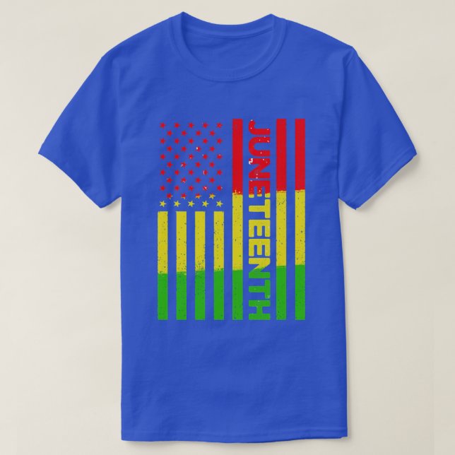 Juni9:e historiken i American US flagga junet T Shirt (Design framsida)