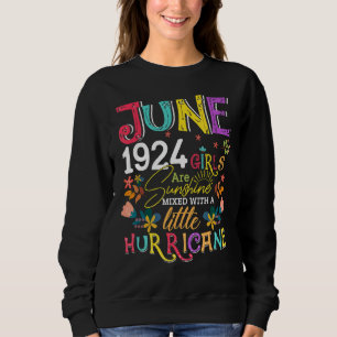 Juni 1924 Flickor är Sunshine 98 Years Birthda T Shirt
