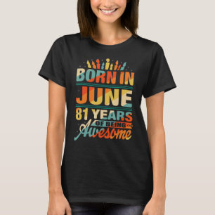 Juni 1941 81 Årets 81:a födelsedagsljus grafi T Shirt