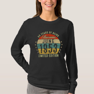 Juni 1953 69:e födelsedagen 69 år efter Fantastisk T Shirt