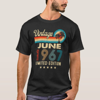 Juni 1967 55:e Vintagen på födelsedagen T Shirt