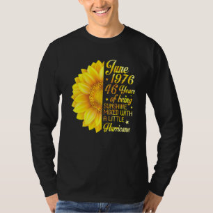 juni 1976 Solrosblandningar 46 år T Shirt