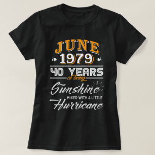 Juni 1979 40 år av att vara solsken t shirt