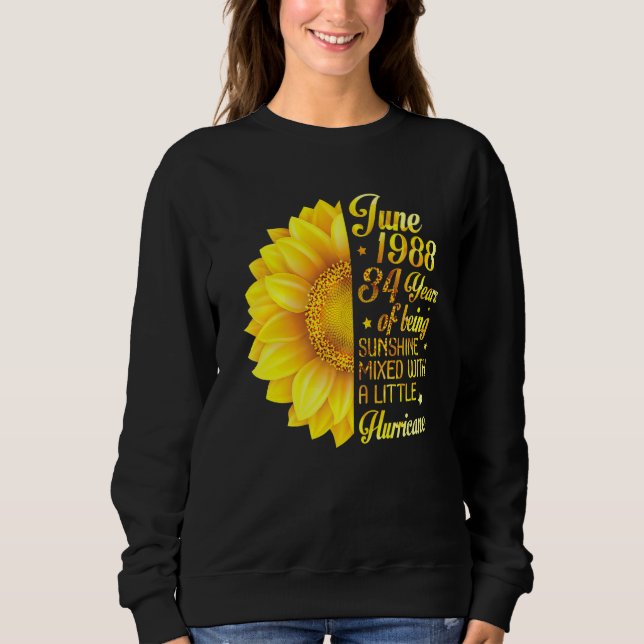juni 1988 Solrosblandningar 34 år T Shirt (Framsida)