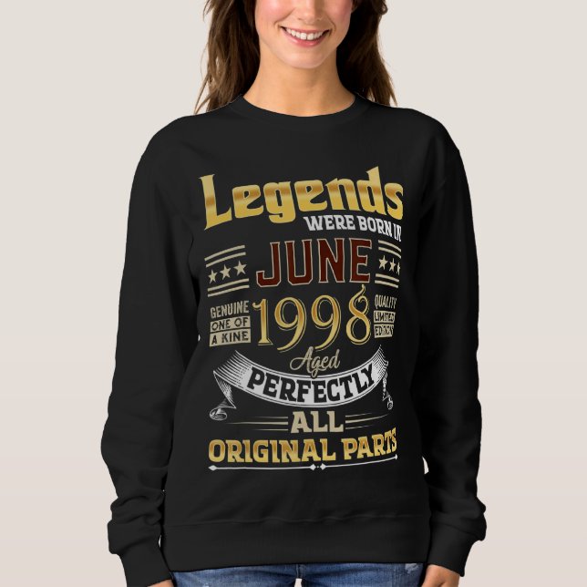 Juni 1998: 24 år gamla 24 födelsedagslegender var  t shirt (Framsida)
