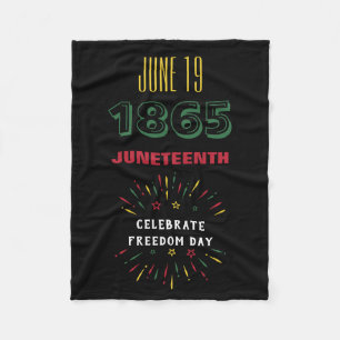 Juni 19 1865 Junttonde svart historikfyrverkerier Fleecefilt