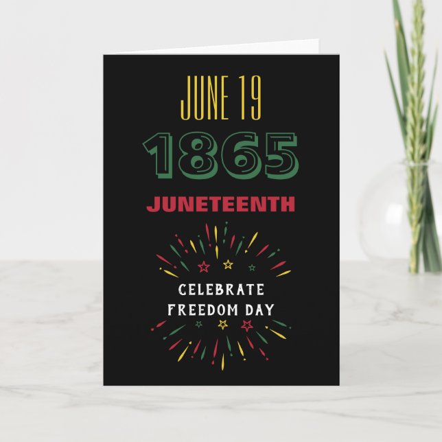 Juni 19 1865 Junttonde svart historikfyrverkerier Helgkort (Framsida)