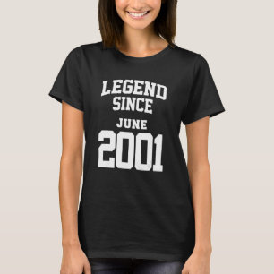 Juni 2001 22:a födelsedagslätten 22 år gammal t shirt