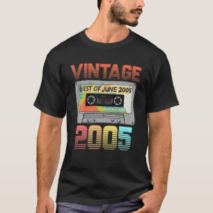 Juni 2005 16 Birthday Retro Vintage 2005 Birthda T Shirt