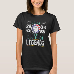Juni 2008 Bkomst av kända gener med stolt amerikan T Shirt