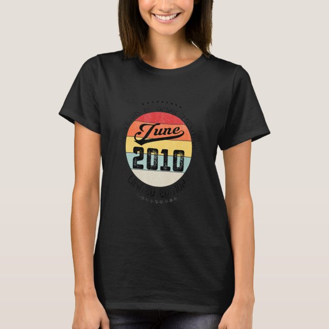 Juni 2010 12:e födelsedag 12 år av asyl t shirt (Framsida)