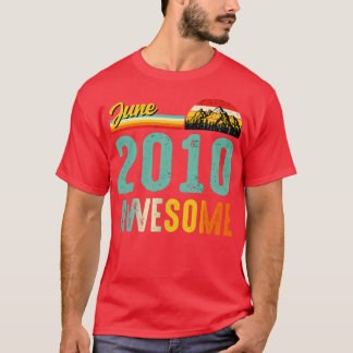 Juni 2010 Birthday Gift Shirt Vintage juni 2010 Aw T