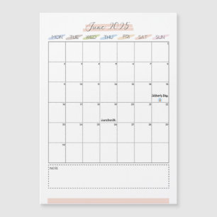 Juni 2025 Magnetkalender