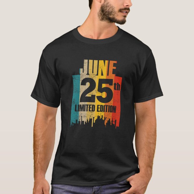 Juni 25 Begränsada upplagan 25 juni Månad 6 septem T Shirt (Framsida)