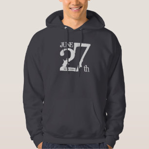 Juni 27th R.I.P. DJ skruvar hoodien Sweatshirt Med Luva