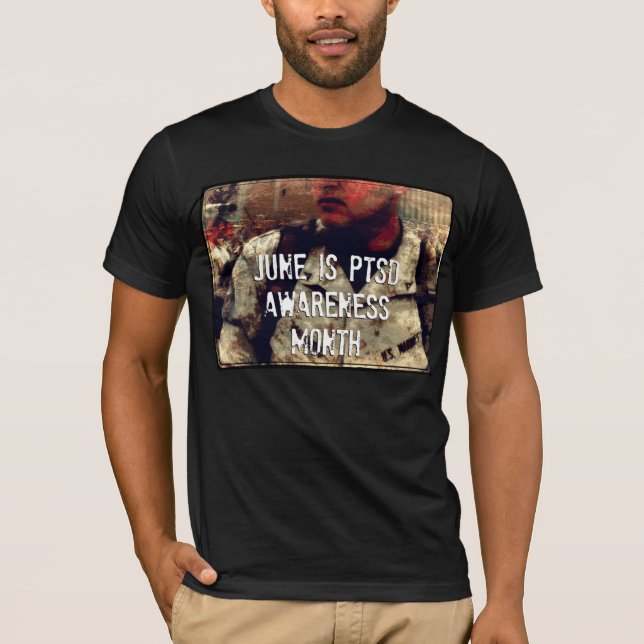 Juni är PTSD-medvetandemånad T Shirt (Framsida)
