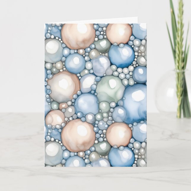 Juni Birthstone Pearl Birthday Card Kort (Framsida)