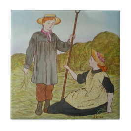 Juni Bröllopstimånadersmånad Repro för Färgad av å Kakelplatta