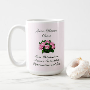 Juni Födelsemånad: Blommigten Flower Ro Timless Kaffemugg