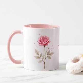 Juni Födelsemånad Flower Anpassningsbar Coffee Mug Mugg