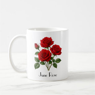 Juni Ros Blommor Kaffemugg