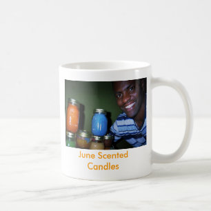 Juni vädrade stearinljusmuggar kaffemugg