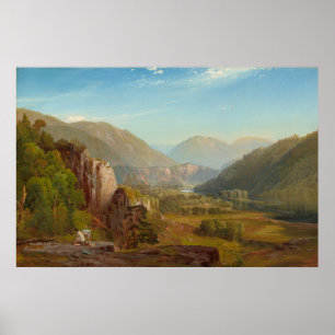 Juniata River, Pennsylvania av Thomas Moran Poster