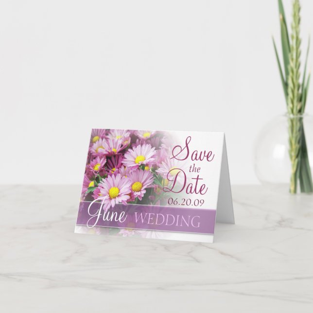 Junibryllop - Lavendelprästkragar Meddelande (Framsida)