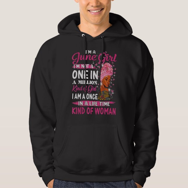 Juniflicka jag är inte en av en fågellips hoodie (Framsida)