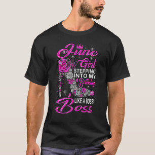 Juniflicka som går in i min födelsedag som en Chef T Shirt
