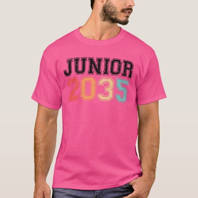 Junior 2035 Retro Vintage retro T Shirt (Framsida)