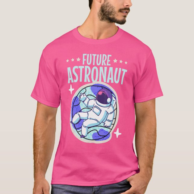 Junior Astronaut Science Kids Rymden Future A T Shirt (Framsida)