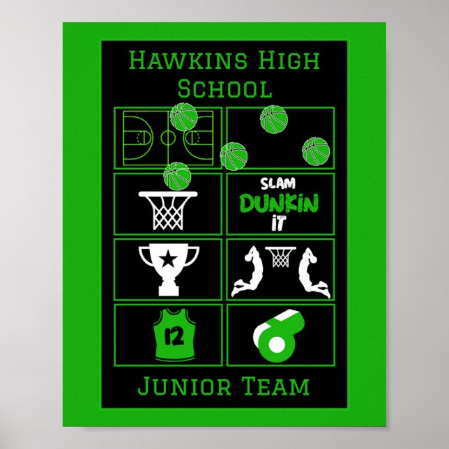 Junior Basketball Players Poster (Framsidan)