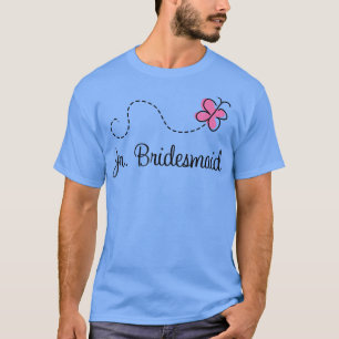 Junior Bridesmaid Bröllop Girls Brudens sida T Shirt