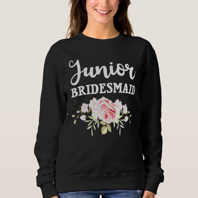 Junior Bridesmaid for Jr Bridesmaids Girls Women T Shirt (Framsida)