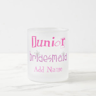 Junior Bridesmaid Frostad Glasmugg