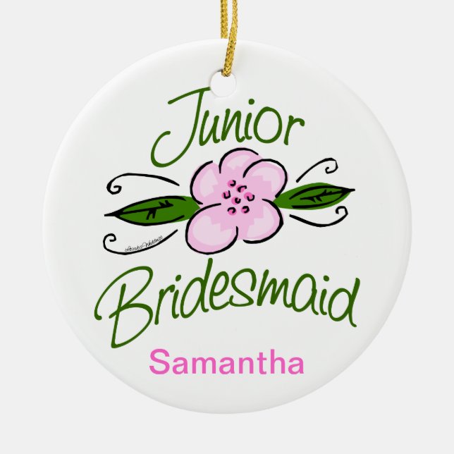 Junior Bridesmaid Julgransprydnad Keramik (Framsidan)