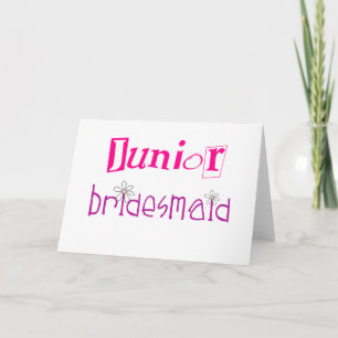 Junior Bridesmaid Kort