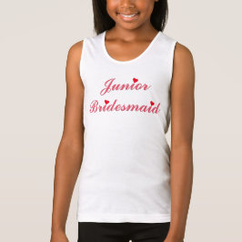 Junior Bridesmaid Möhippa Bröllop Tanktop T Shirt