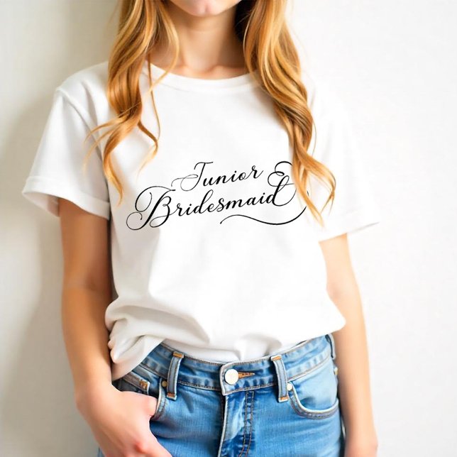 Junior Bridesmaid Shirt - Elegant bröllop Party T (Junior Bridesmaid)