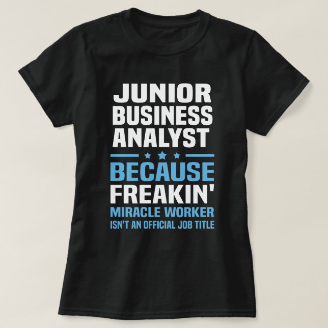 Junior Business Analyst T Shirt (Design framsida)