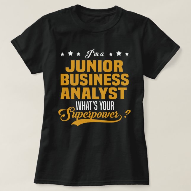 Junior Business Analyst T Shirt (Design framsida)