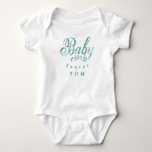 Junior calligraphy Personlig Baby Bodykostym T Shirt
