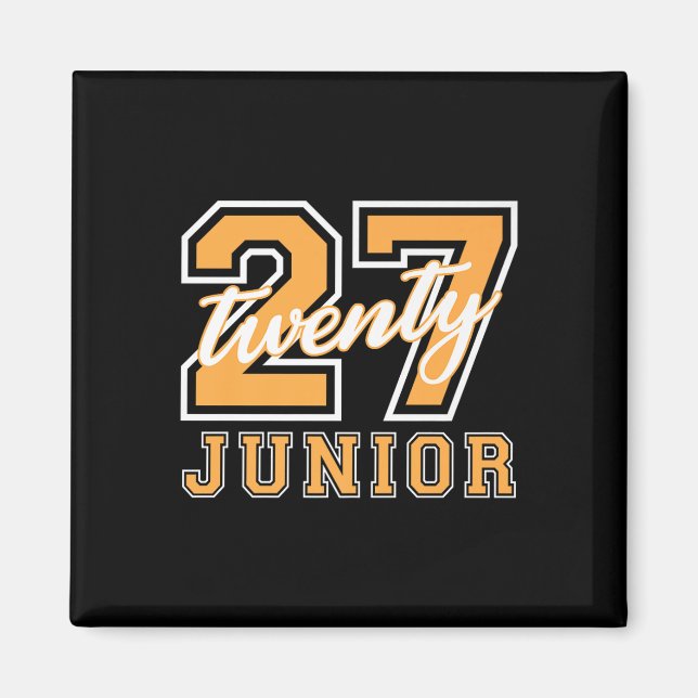 Junior Class 2027 Studenten Back to school Orange Magnet (Framsidan)