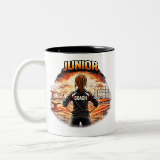 Junior Coach Mug - Gymnastics Gift Två-Tonad Mugg
