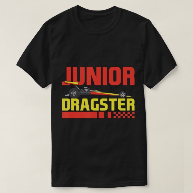 Junior Dragster Drag Tävla Future Drag Racer Kids T Shirt (Design framsida)