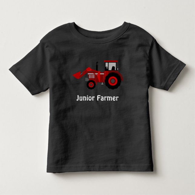 ’Junior Farmer’ och Red Loader Tractor Tee (Framsida)