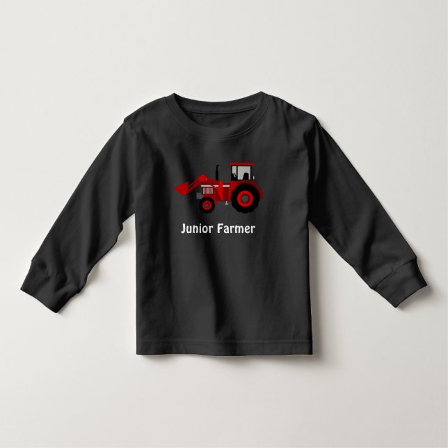 ’Junior Farmer’ och Red Loader Tractor Tee (Framsida)