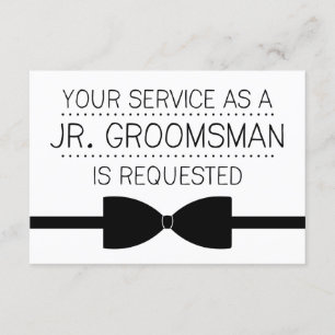 Junior Groomsman-begäran  Marskalkar Inbjudningar