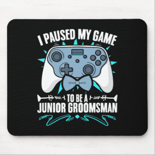 Junior Groomsman Video Gamer Pausade min spelJunio Musmatta
